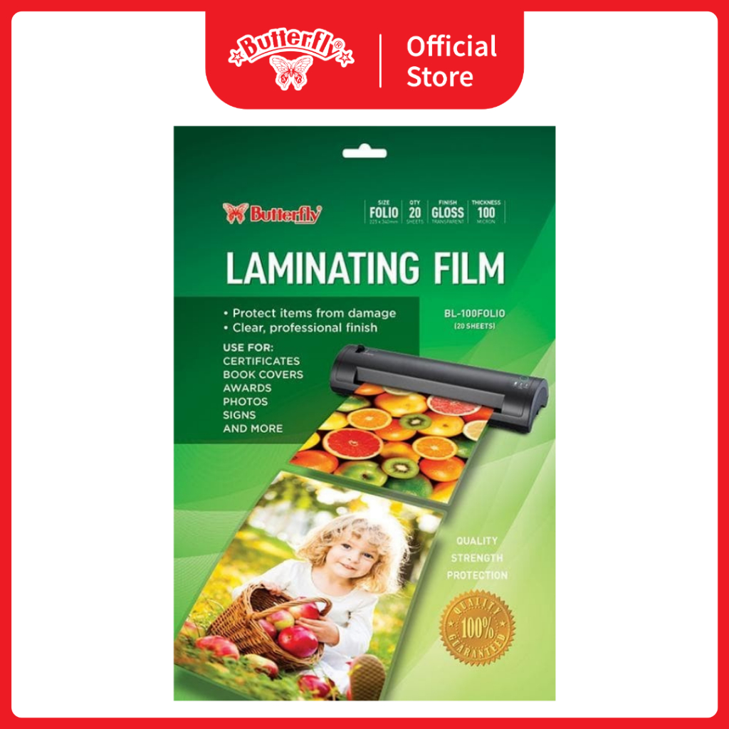 

Butterfly Plastik Laminating Folio - Isi 20 - BL-20