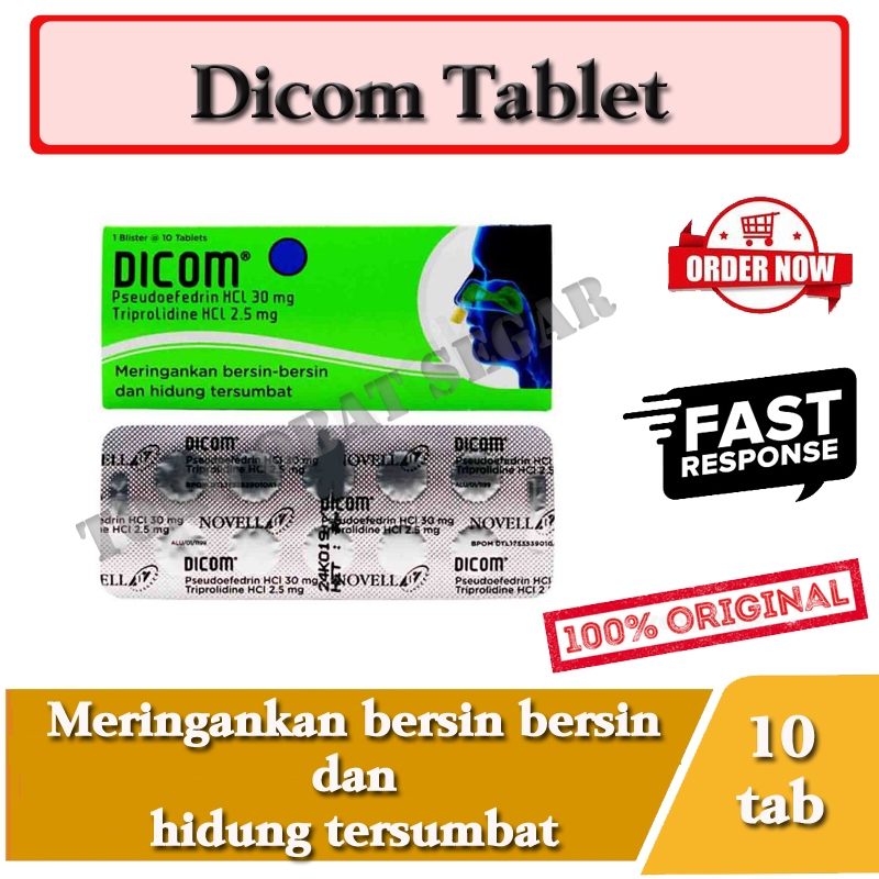 Dicom Tablet Obat Pilek dan Bersin Bersin