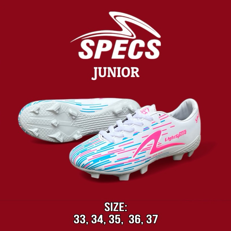 Sepatu Bola Anak Junior Specs Lightspeed Reborn II Terbaru Warna Putih Pink Termurag