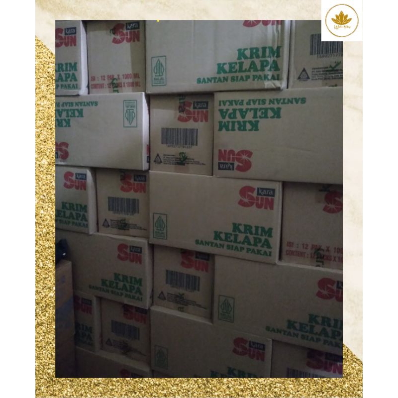 Santan SUN KARA 1 liter 1 Dus Isi 12