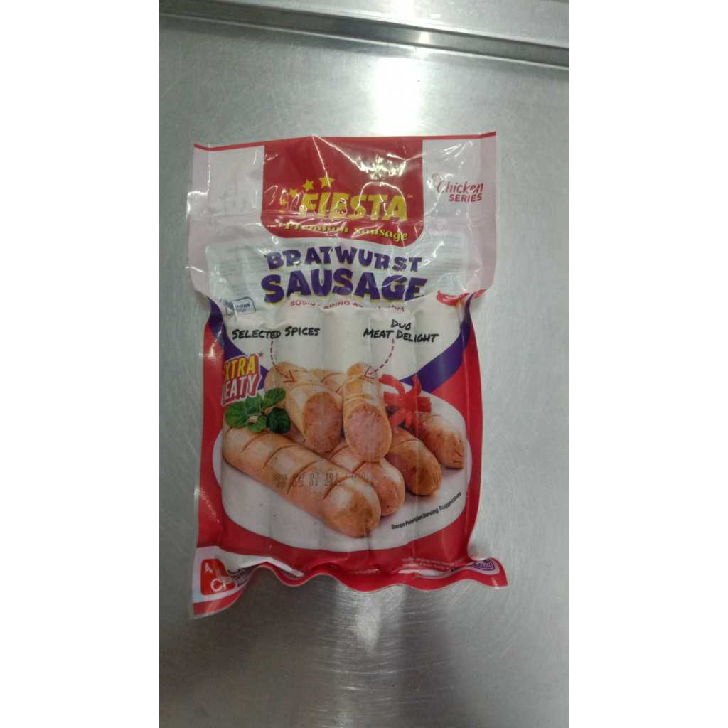 

FIESTA BRATWURST SAUSAGE 300 GR / SOSIS DAGING SAPI DAN AYAM