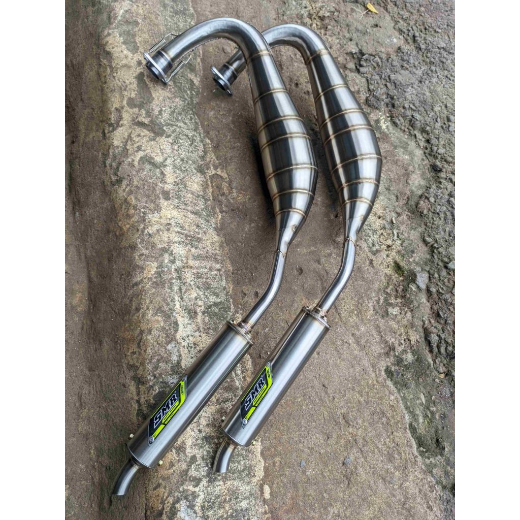 Knalpot SMR Rxking Kolong PDK Scorpio Stainless - Leher Plepet Slip On