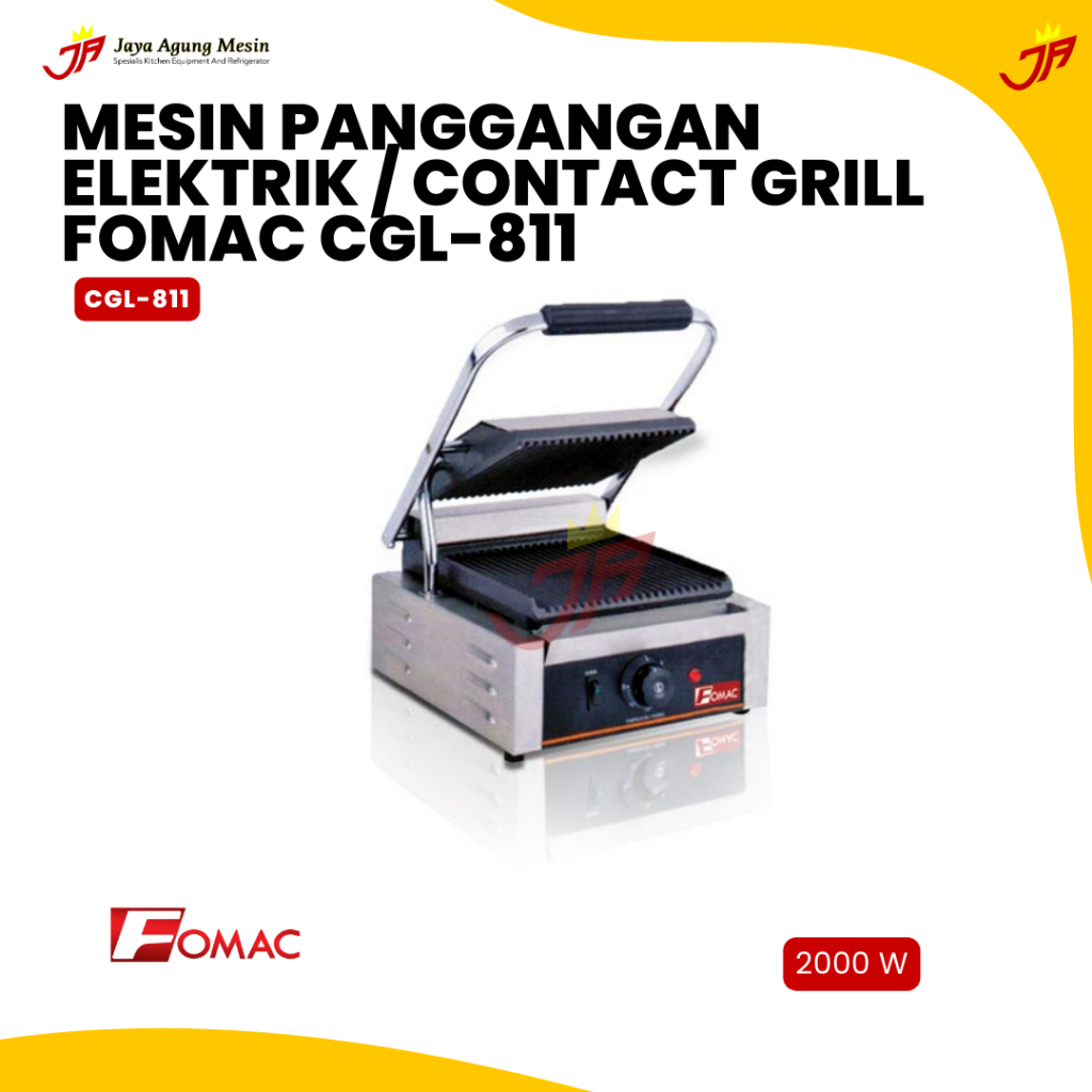 FOMAC Mesin Panggangan Elektrik / Contact Grill CGL-811