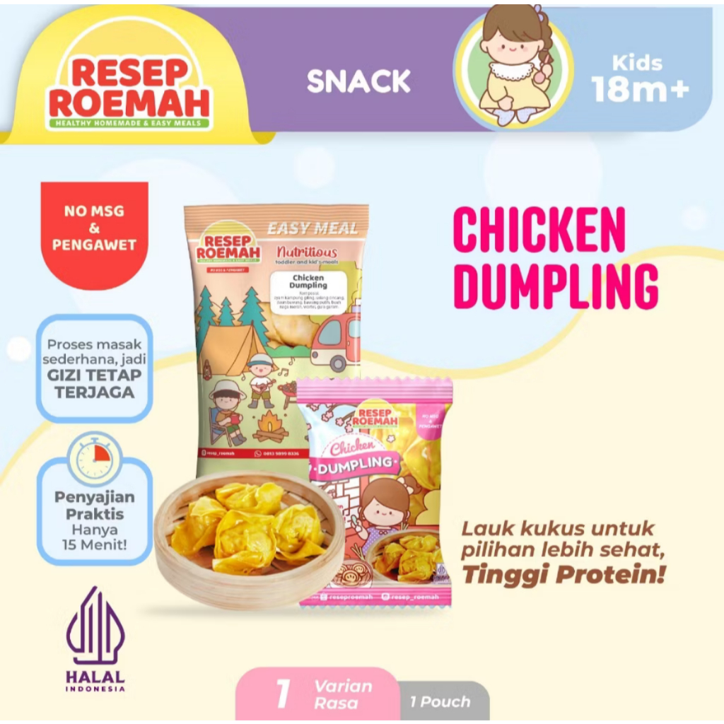 

Resep Roemah / Chicken Dumpling / Dumpling Ayam / Kids Healthy Frozen Food Homemade / No MSG