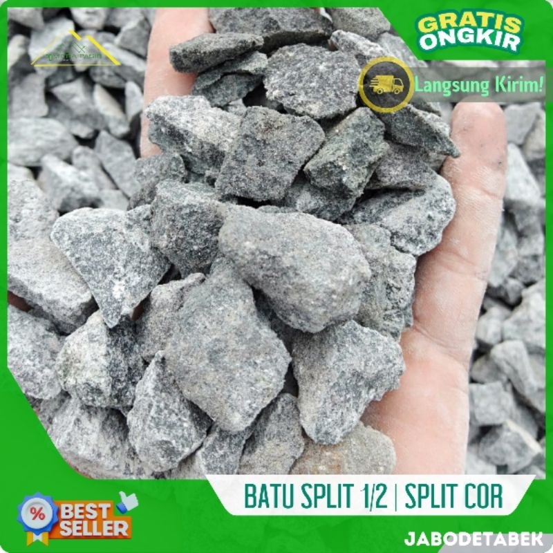 Batu Split 1/2  –  batu split Cor & Konstruksi