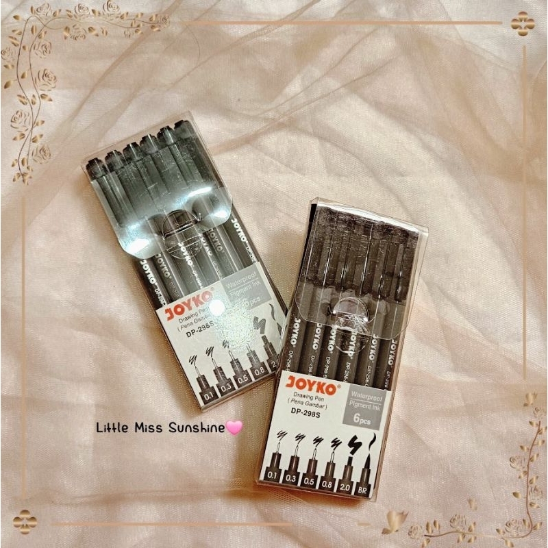 

Drawing Pen JOYKO 1 set isi 6pcs 0.1 0.3 0.5 0.8 2.0 BR pen profesional menggambar perlengkapan ATK arsitek teknik sipil sekolah kuliah alat tulis ready stock siap instan grosir little miss sunshine malang