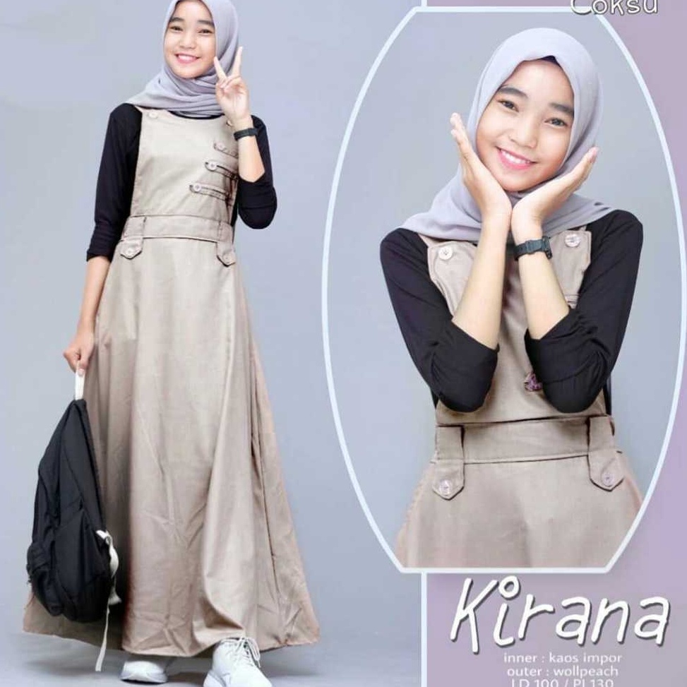 KODE E87H OVERALL KIRANA TERMURAH  OVERALL KEKINIAN  ATASAN WANITA  FASHION MUSLIM TERBARU  GAMIS WA