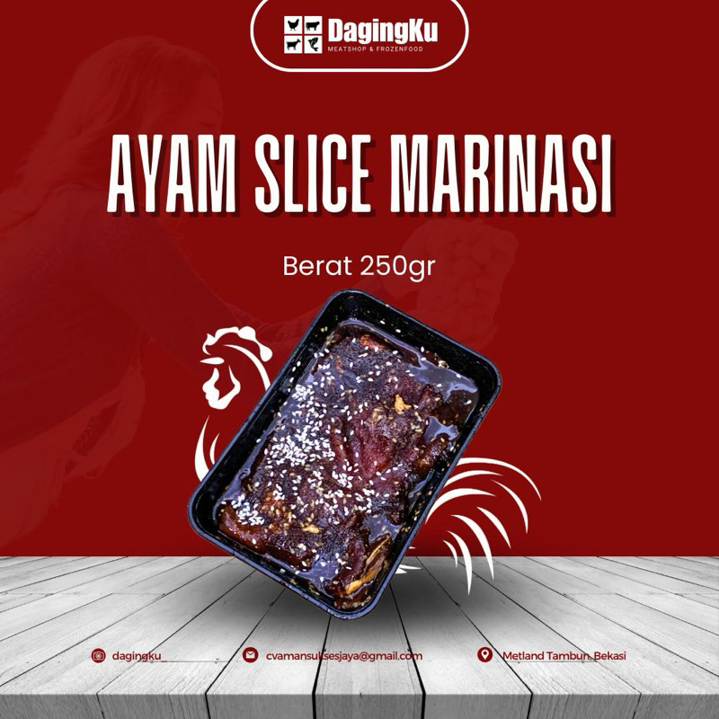 

Ayam slice marinasi/Dada slice marinasi250gr