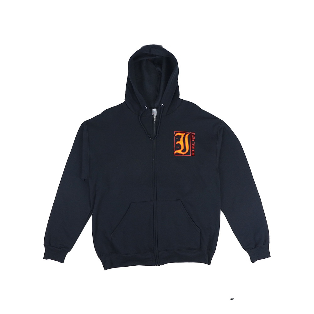 Zipper Band Every Time I Die Old Devils Zip-up hoodie Black