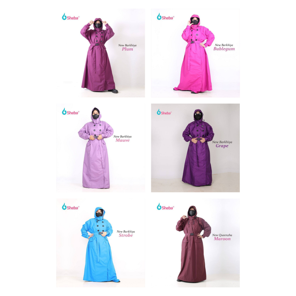 [NEW] Sheba jas hujan gamis muslimah jas hujan kimono wanita