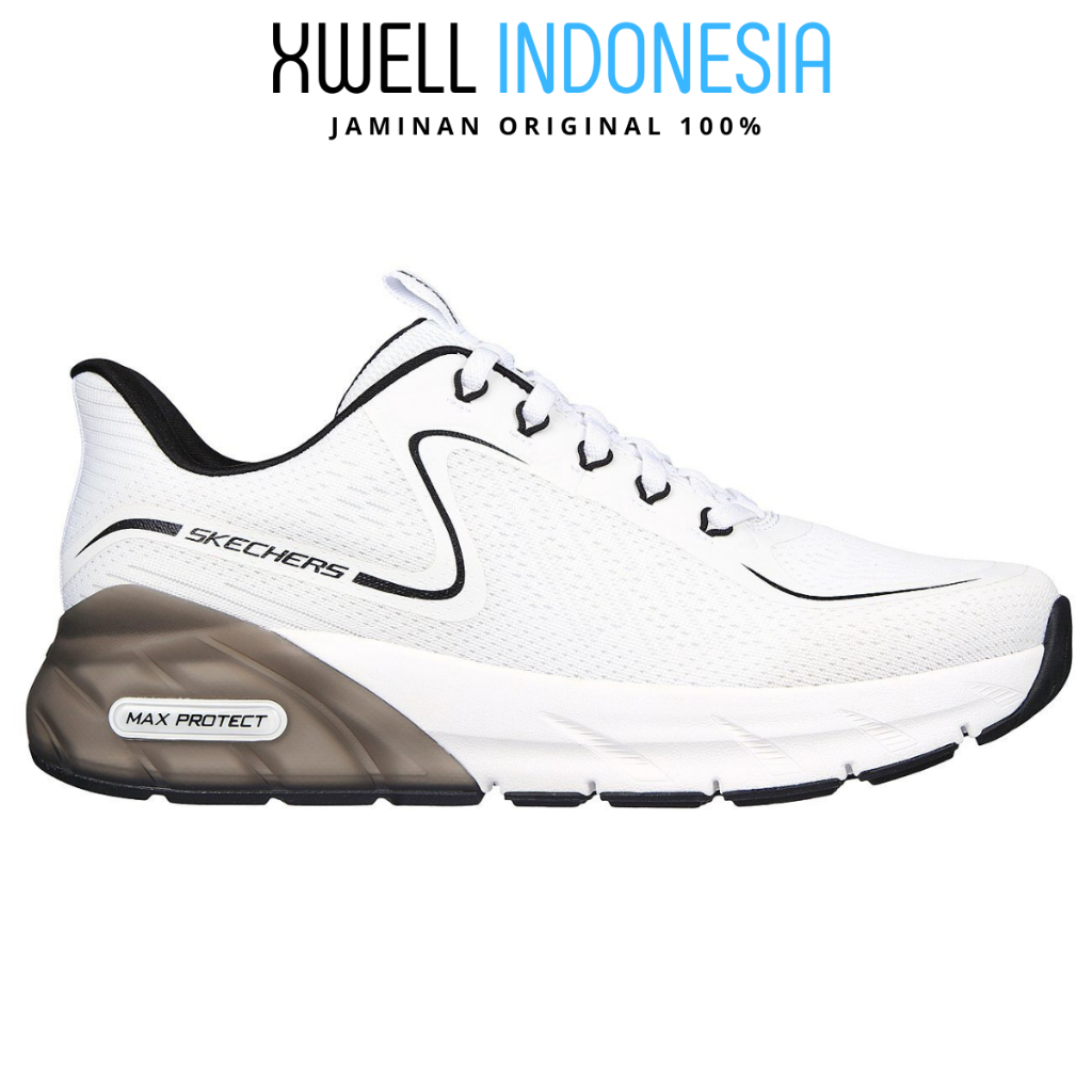 Sepatu Sneakers Pria Skechers Max Protect Bream Original 232664WBK