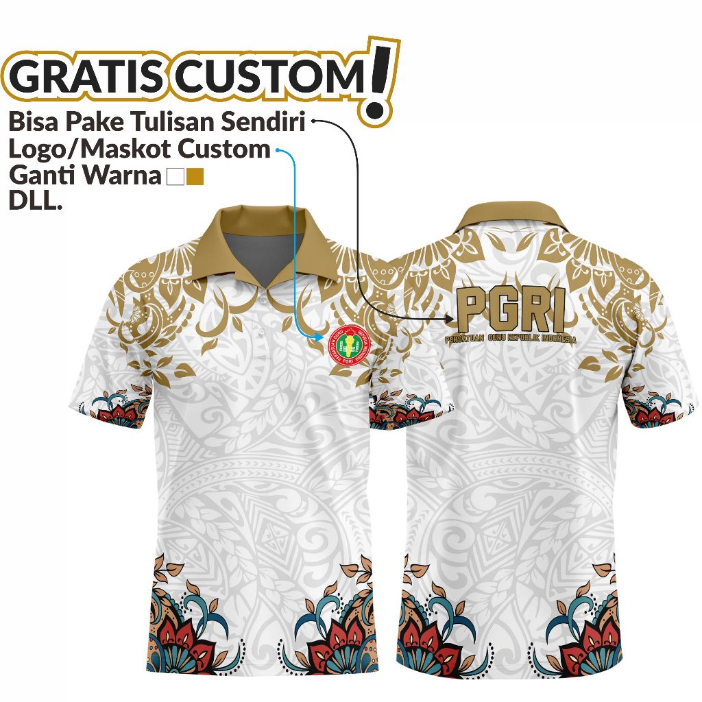 Seragam PGRi Terbaru Kaos PGRI Terbaru