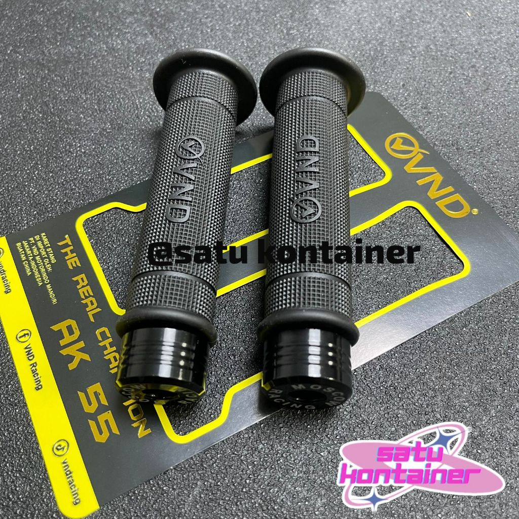 Paket Variasi 2in1 Handgrip VND AK55 + Jalu Stang CNC NEW 2025 Model Pcx Sarung Gas Jalu Stang Unive