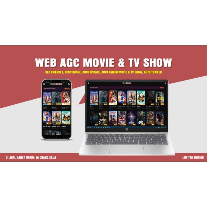 Landing Page AGC Movie & Tv Show (e-Cinema)