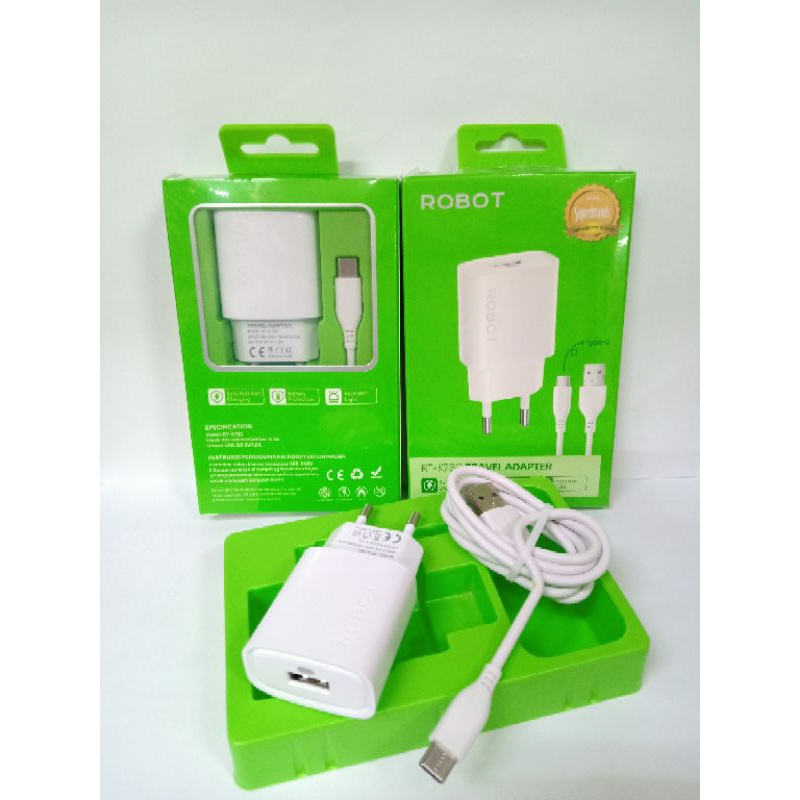 RJ1 CHARGER ROBOT NEW RTK7SC TYPE-C 1.2A & RT-K9SC TYPE-C 2.4A & RT K11 TYPE-C +USB-C TRAVEL ADAPTER