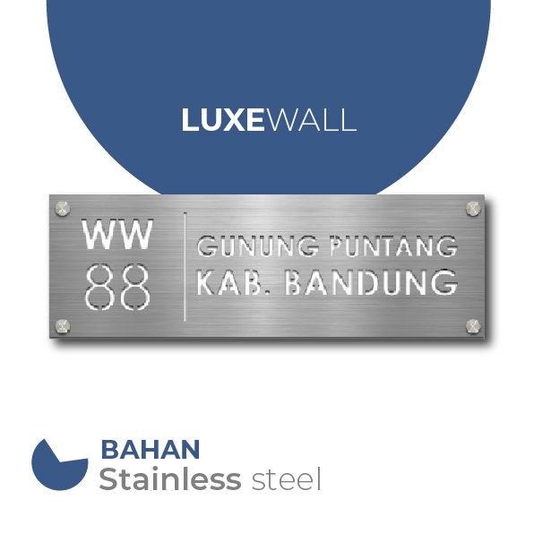 NOMOR RUMAH AESTHETIC STAINLESS CUSTOM | ALAMAT RUMAH | NOMER PAGAR stainles