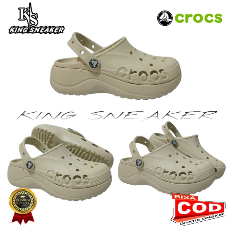 SANDAL CROCS PLATFORM BAYA/SANDAL WANITA/SANDAL CROCS WANITA/SANDAL CROCS/CROCS WANITA