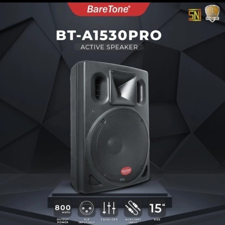 (JUAL 2 BUAH) Speaker 15 inch Aktif Baretone BT A1530 Pro / BT A 1530Pro – Original