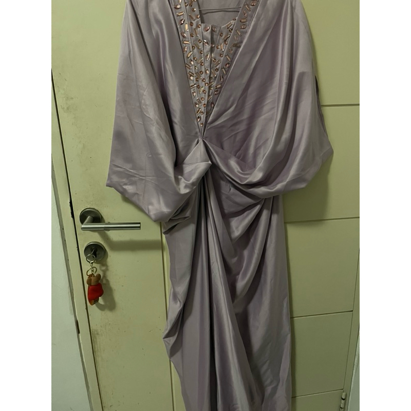 gamis satin silk preloved