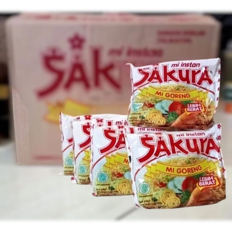 

Mie sakura Goreng 60gr Dus isi 40pcs