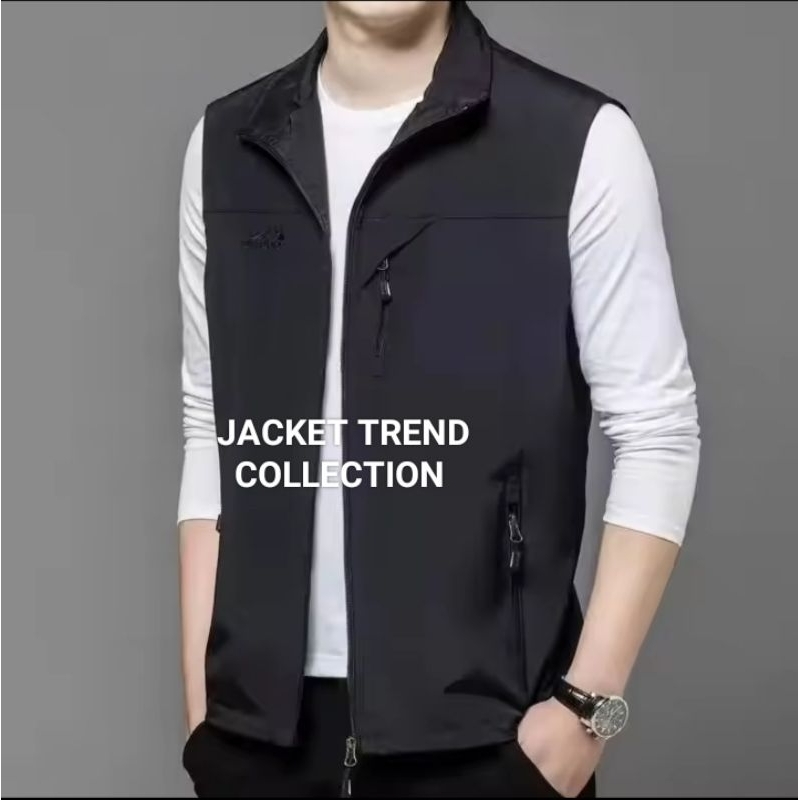 Jaket rompi pria / jaket rompi casual pria / rompi pria outdoor /rompi pria casual / rompi pria lapa