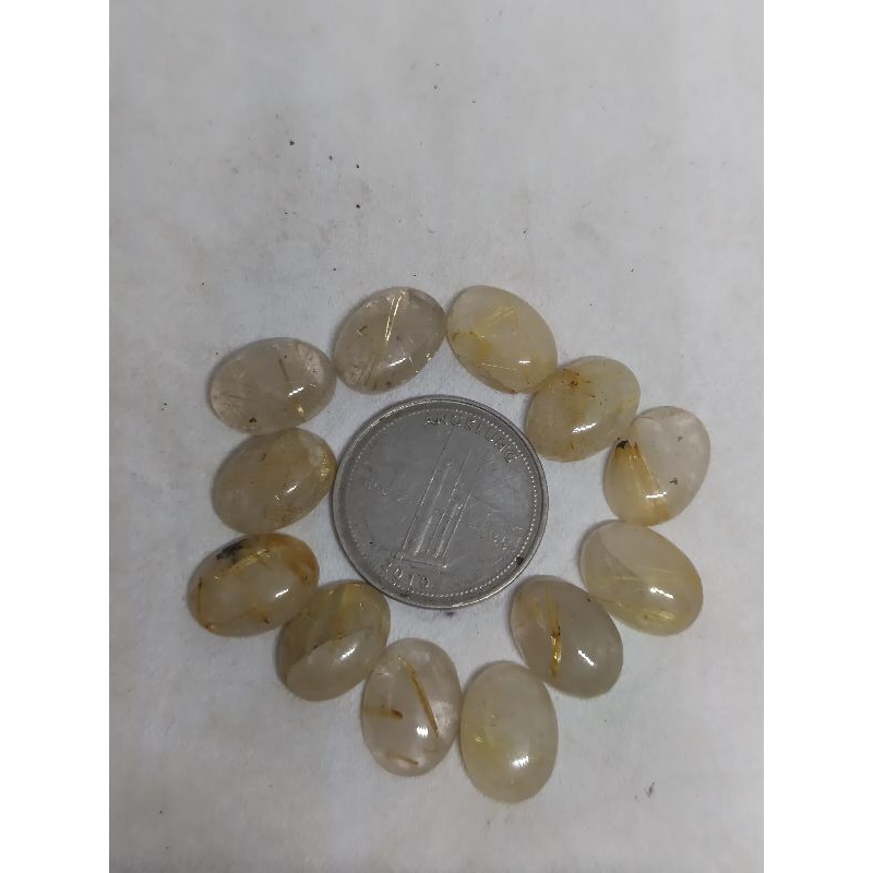 natural kecubung rambut cendana serat emas