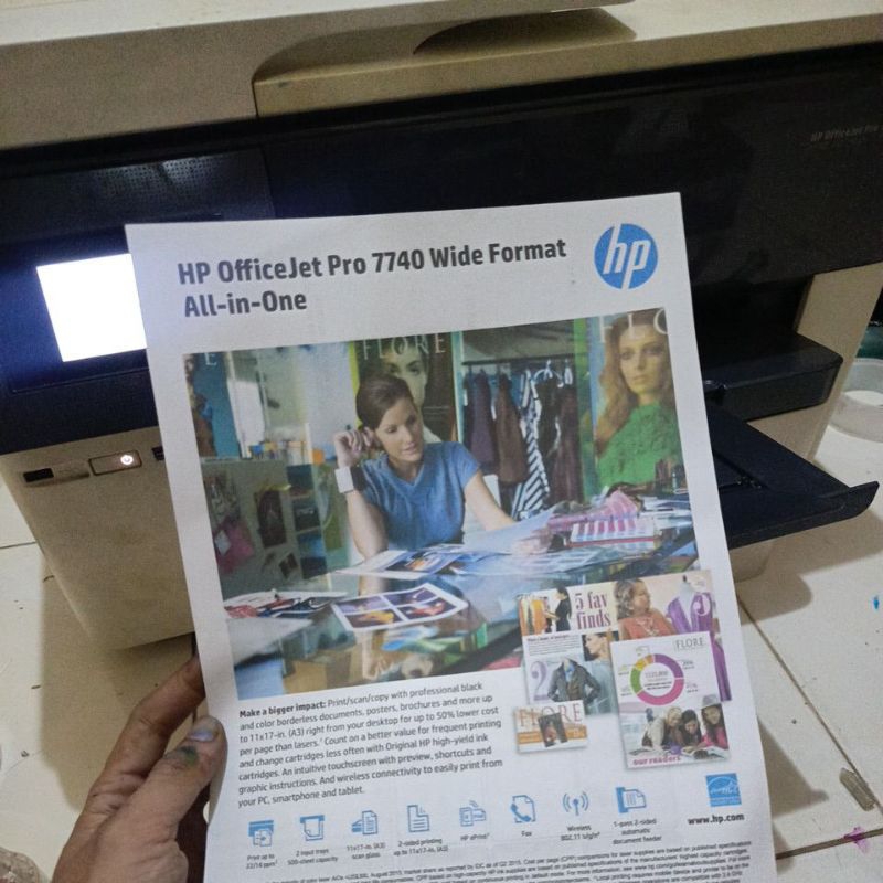 Printer HP officejet 7740 chipless request