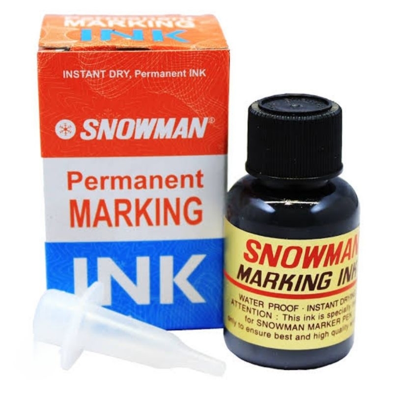 

( 1 Buah ) Tinta Refill Ink Spidol Permanent Marker Snowman MIG-20
