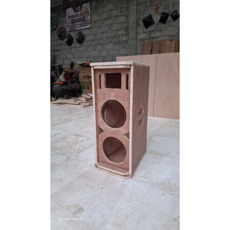 Box speaker sr 6 inch dobel + twiter bahan triplek 12mm semi meranti