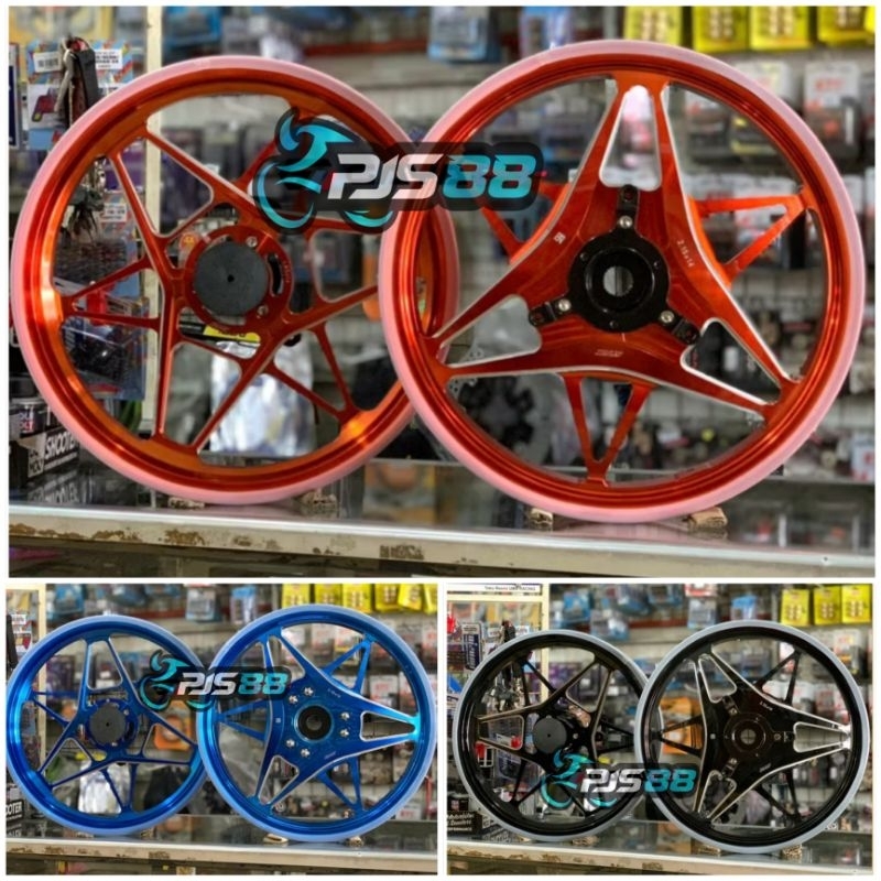 Velg Racing Ktc Topaz Nmax new & Nmax old & Nmax turbo Neo / Pelek Ktc 185-14 / 215-14 Nmax