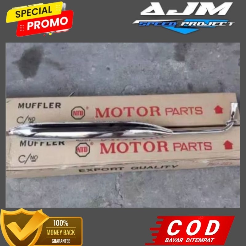 Knalpot Standar Honda C70 NTD-Knalpot C70 standar original merek ntd original