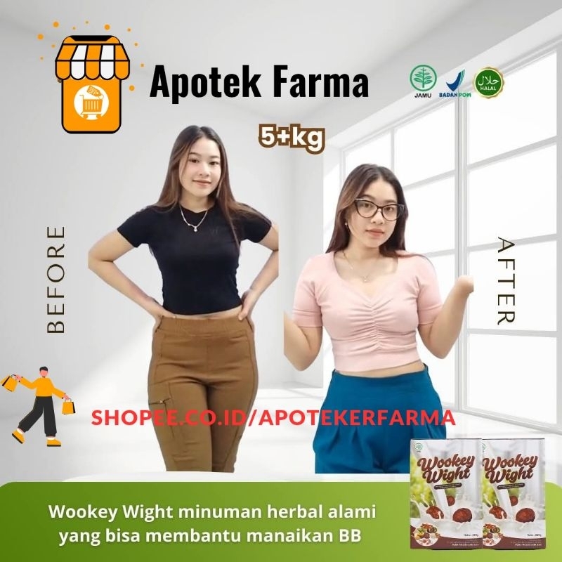 

Wookey wight - Susu Penambah Berat Badan - Susu Penggemuk Original - 1 Box