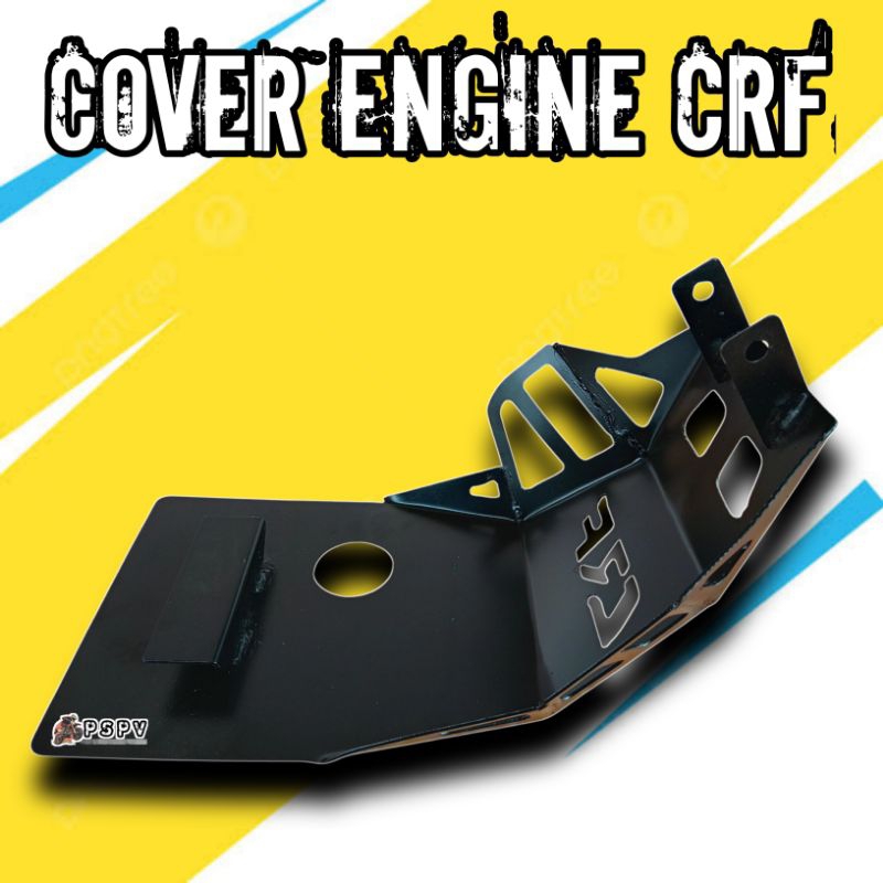 Cover engine CRF 150L Bawah Full Besi Pelindung Mesin Tedeng Lumpur