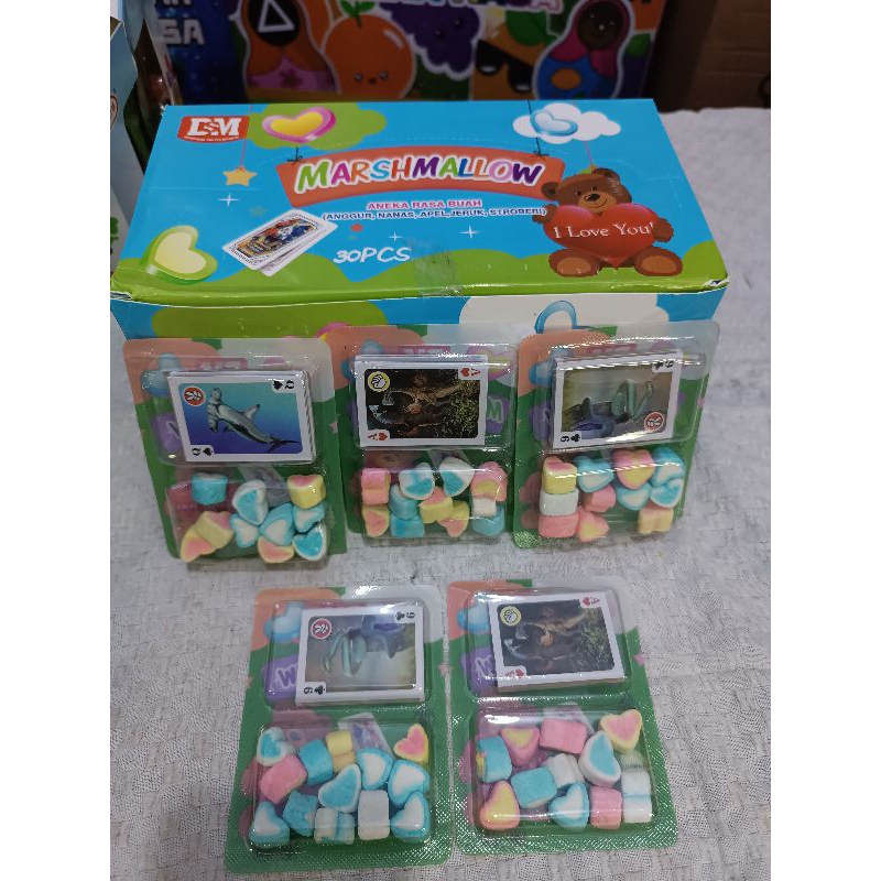 

Marshmallow kartu 1 pack isi 30 pcs