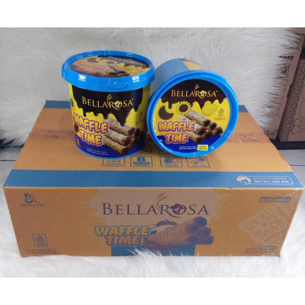 

Kue Kering Lebaran 2025 Bellarosa Waffle Time 1 Dus Isi 6 Ember Food Grade Termurah