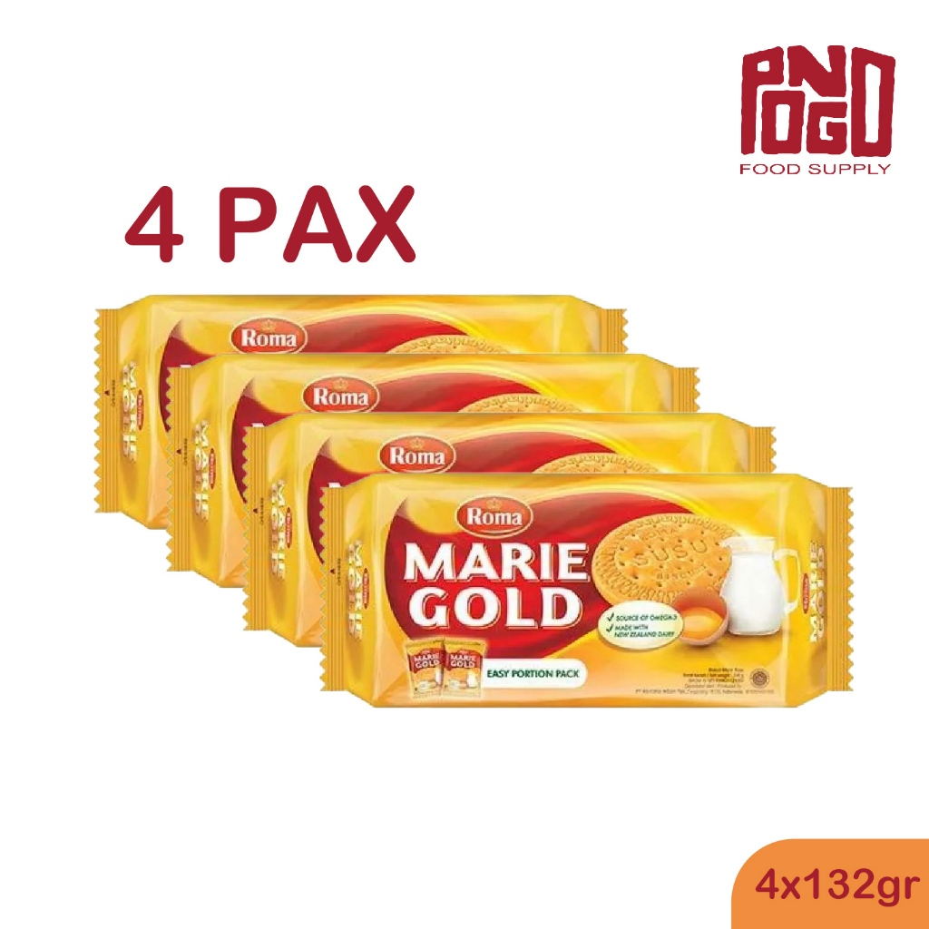 

Roma Marie Gold 4x132gr Biskuit Wafer Lebaran