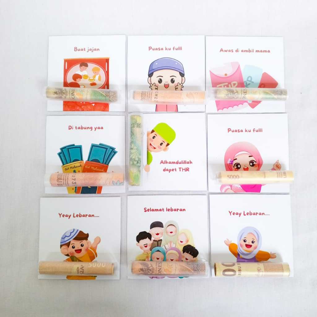 

Amplop lebaran lucu isi 10pcs amplop lebaran model sedotan viral hadiah ceria