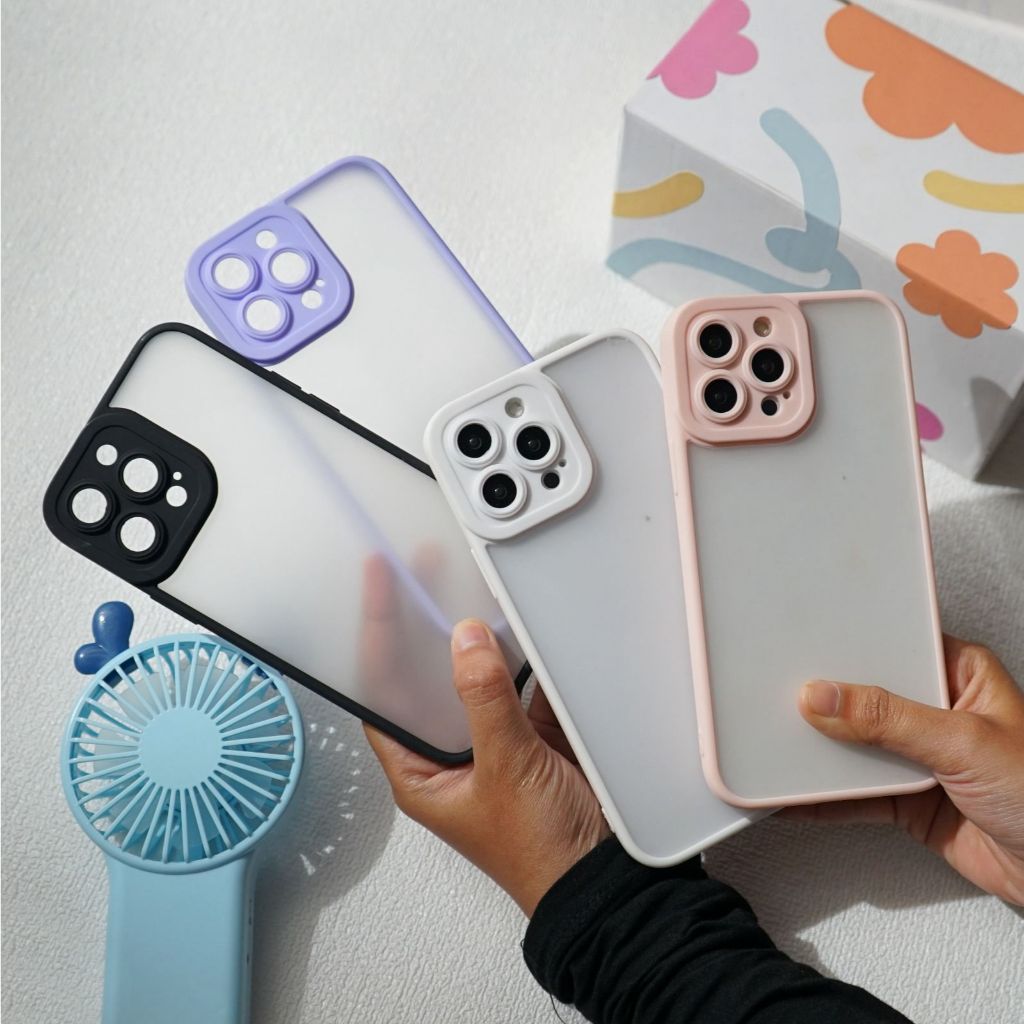 Casing Hp 2in1 Polos For All Type Smartphone - Case Hp Transparan Dof - Silikon Hp Polos Dof - Kesin