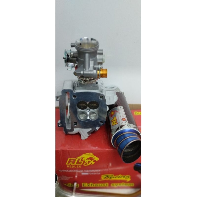 knalpot redleo MX king v1 v2
