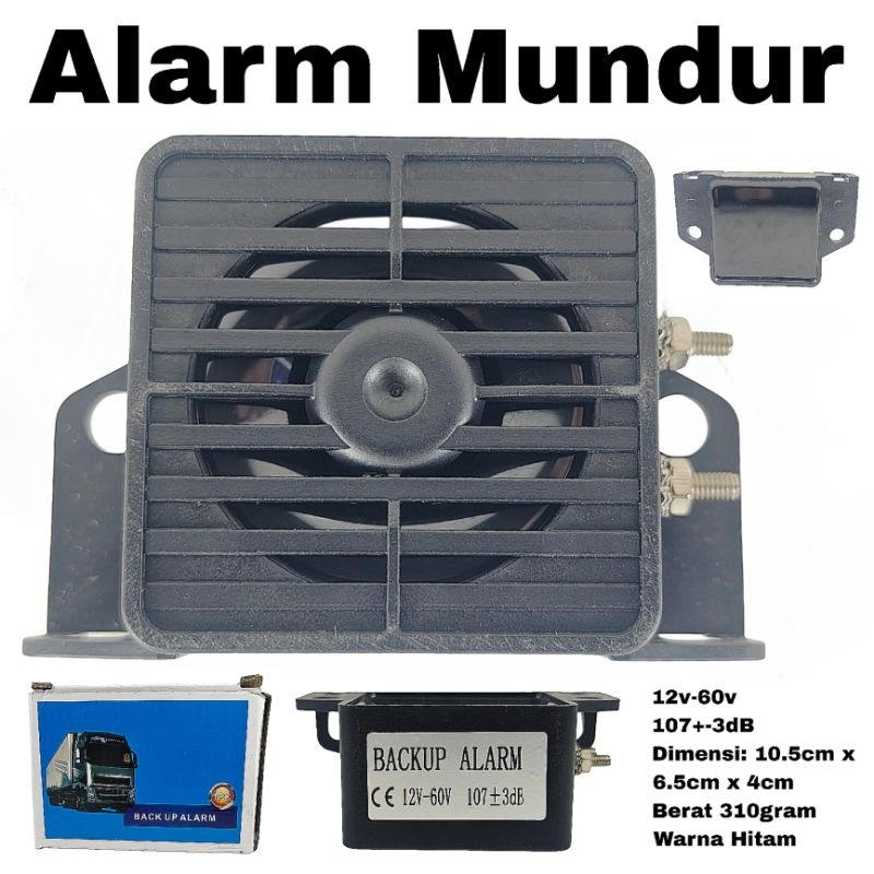 Alarm Mundur 1 Suara 12v-60v Buzzer Klakson Mundur Mobil Truck