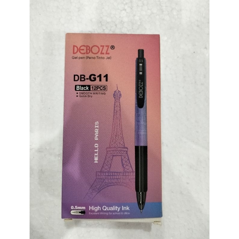 

PEN GEL CETEK DB G11 MERK DEBOZ PEN GEL HITAM PEN GEL CETEK PEN GEL CLICK
