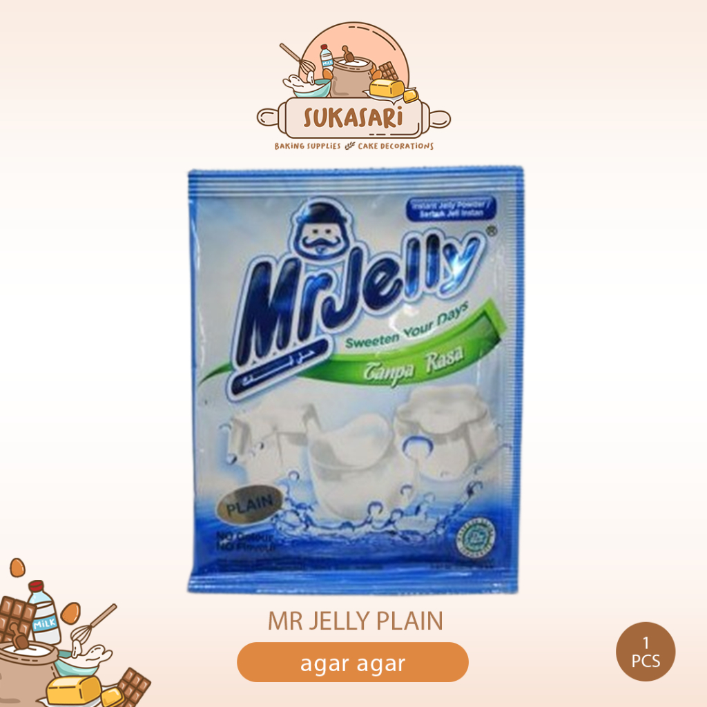 

Mr jelly Plain 15gr agar agar tanpa rasa 1pcs