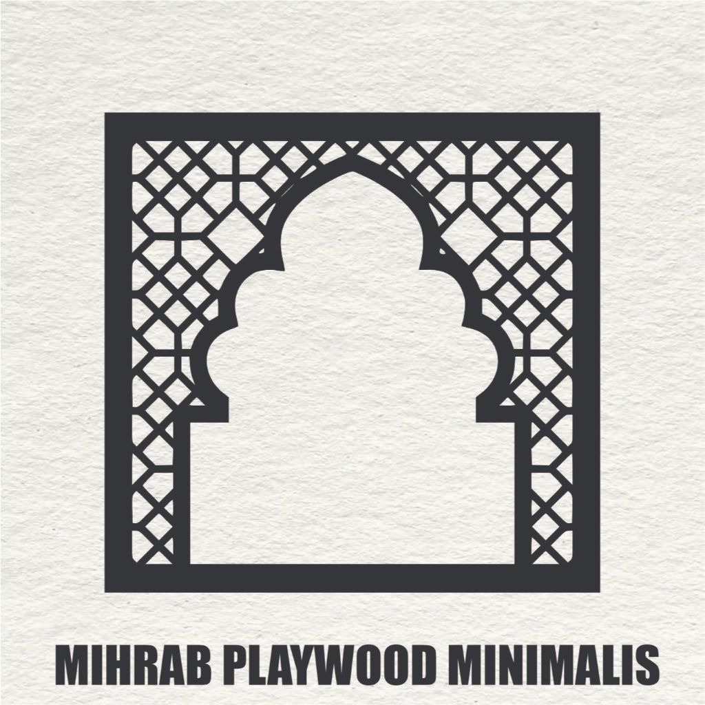 Gudang kaligrafi--mihrab mushola rumah minimalis dekorasi dinding kaligrafi