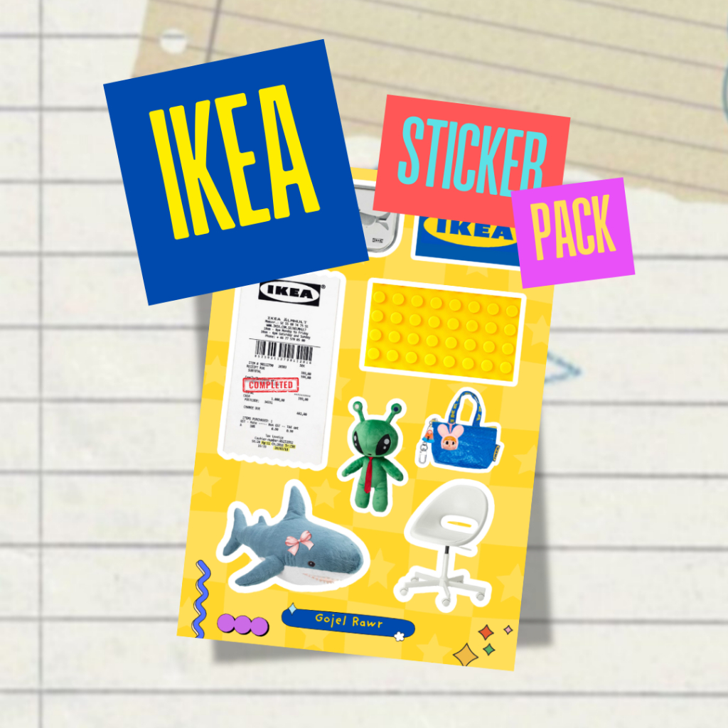 

Ikea Sticker Pack | Sticker Sheet | Sticker Deco, Journaling, Scrapbook, Phonecase, Earphone, Laptop
