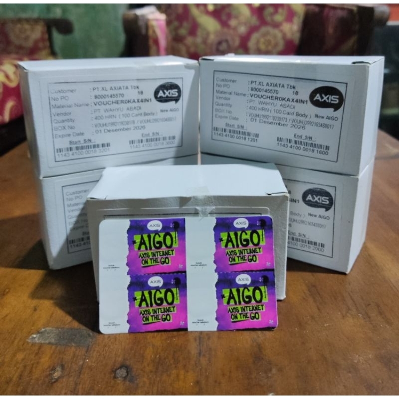 VOUCHER KOSONG AXIS BLANK ZERO MODEL TERBARU GROSIR MURAH