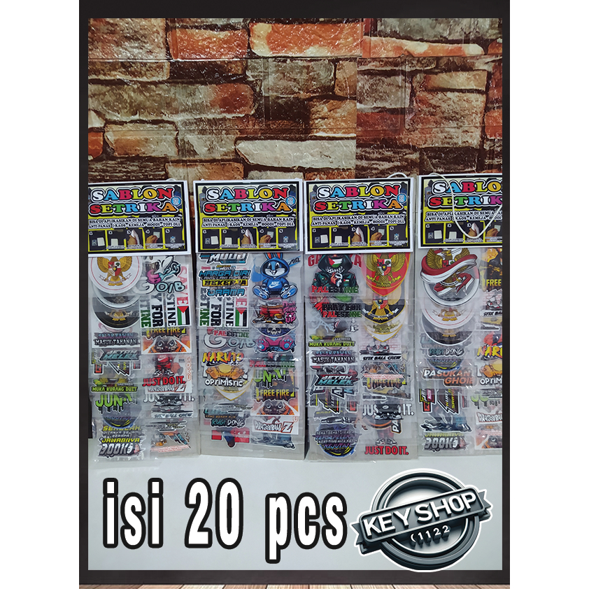

RENTENGAN SABLON SETERIKA ISI 20 PCS DAN BONUS