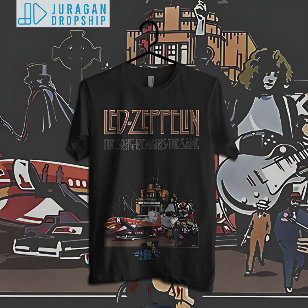 Kaos Pria Wanita Juragan Dropship Led Zeppelin