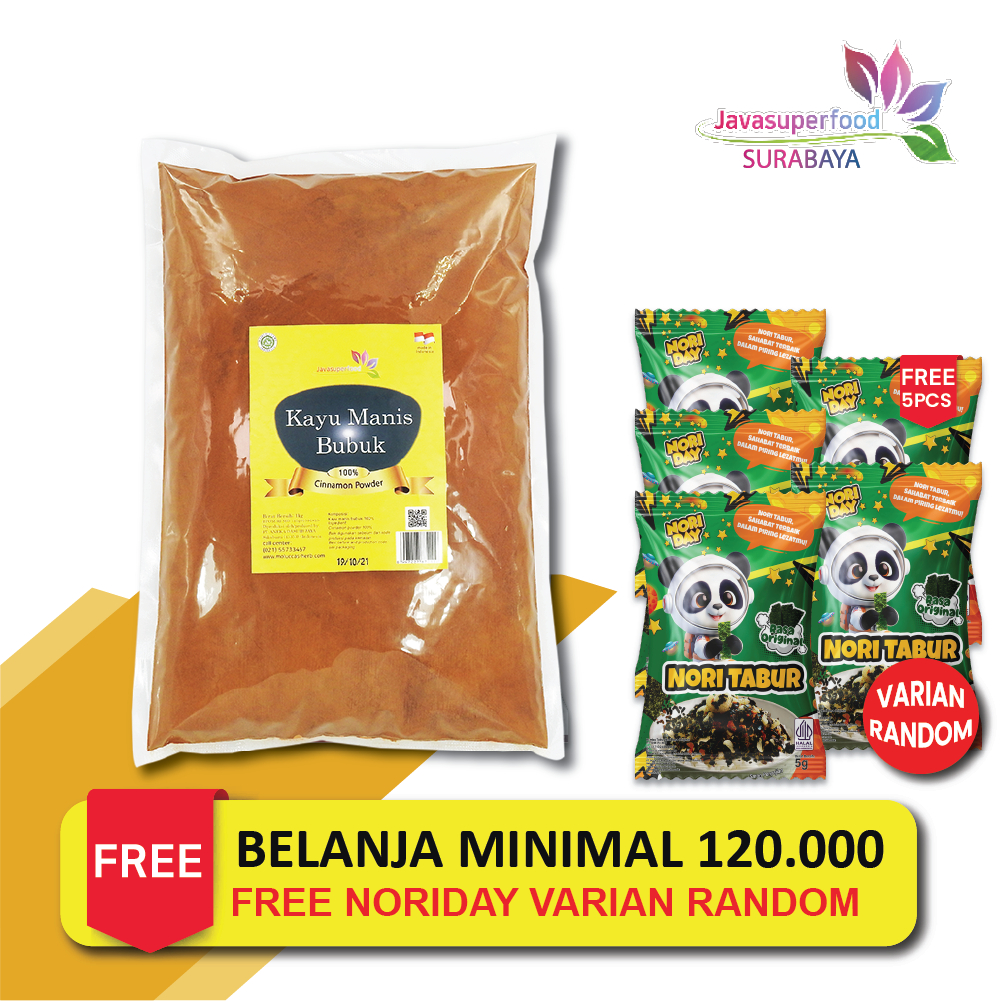 

BUBUK KAYU MANIS / CINNAMON POWDER BOTOL 1 KG