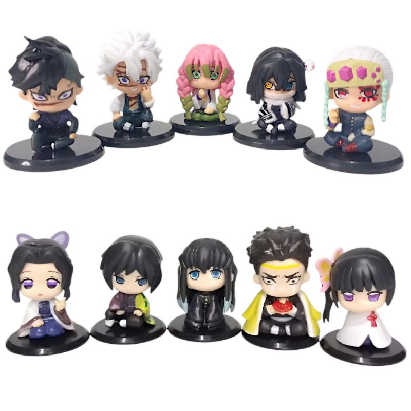 Action figure kimetsu no yaiba duduk chibi