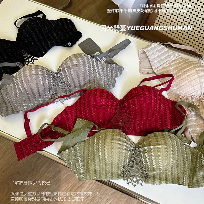 BRA 989 2 IN 1 SET (BRA DAN CD) WANITA TANPA KAWAT UKURAN 32-38 TERDAPAT 5 WARNA